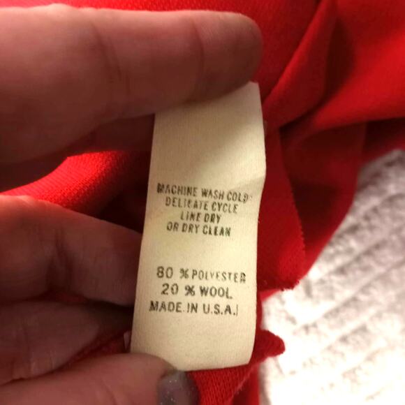 1960's Vintage Mid Century Modern Wool Blend Dress Size 10 - Picture 7 of 9